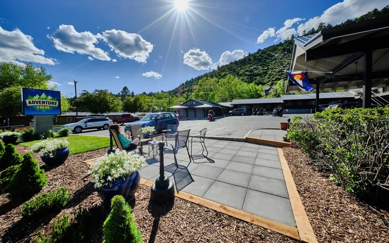 Adventure Inn Durango on north Main Avenue, the closest motel to the Durango hot springs in Colorado