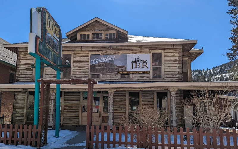Club Hotel on Colorado Boulevard, a short walk from the Idaho Springs hot springs in Colorado