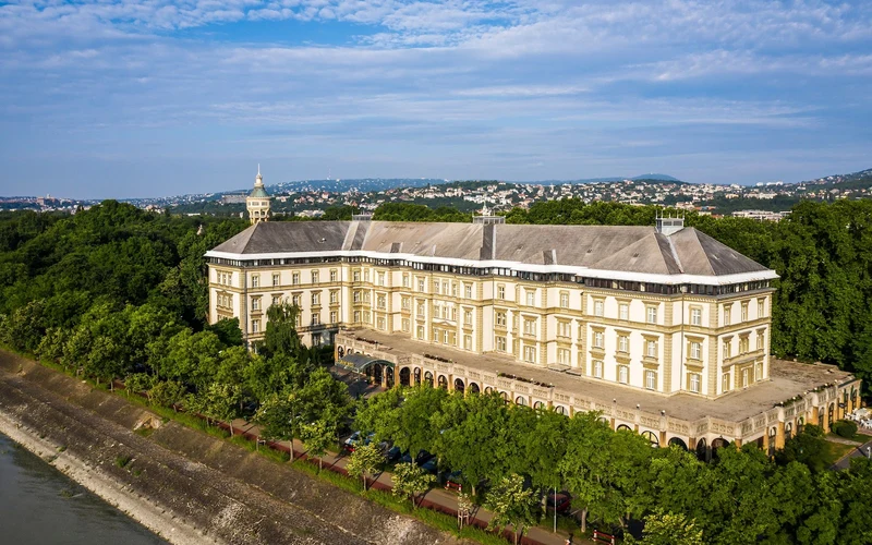 Ensana Grand Margaret Island hotel, an 1873 building beside the thermal baths in Budapest, Hungary