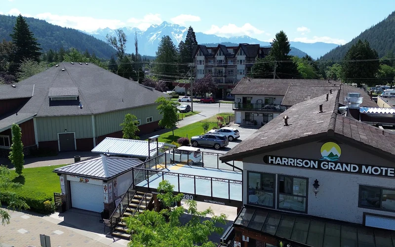Harrison Grand Motel on Esplanade Avenue in the village at Harrison Hot Springs, British Columbia