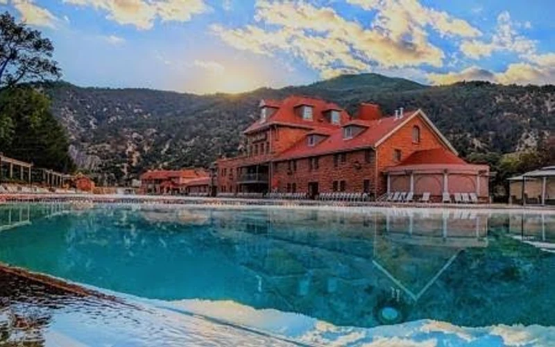 Hotel 1888 at Glenwood Hot Springs Resort near the hot springs pool in Glenwood Springs, Colorado