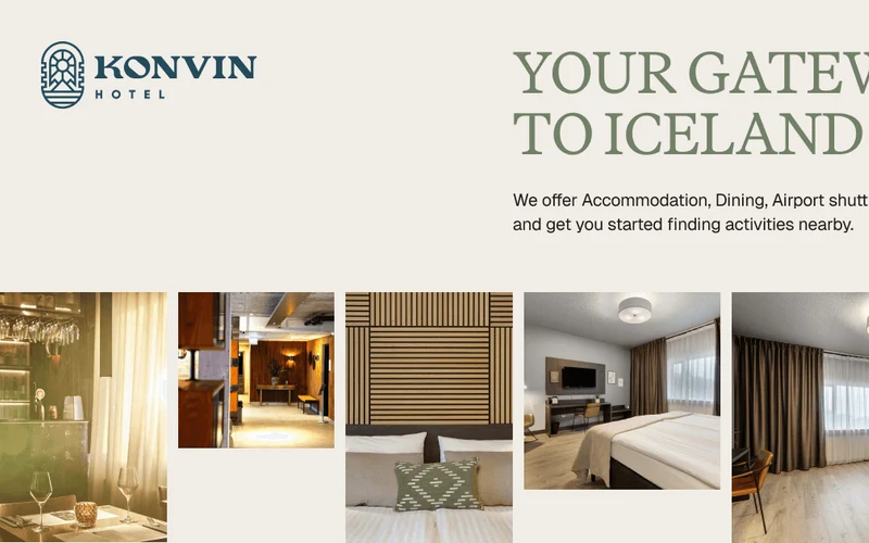 KONVIN Hotel near Keflavik Airport, a budget base for visiting Iceland hot springs at the Blue Lagoon