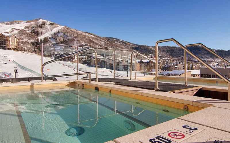 Sheraton Steamboat Resort Villas at the ski base near the Steamboat Springs hot springs, Colorado