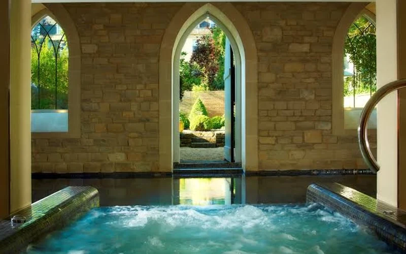 The Royal Crescent Hotel & Spa, a Georgian crescent hotel a walk from the thermal spa in Bath, England